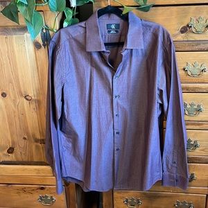 Calvin Klein button down dress shirt with long sleeves